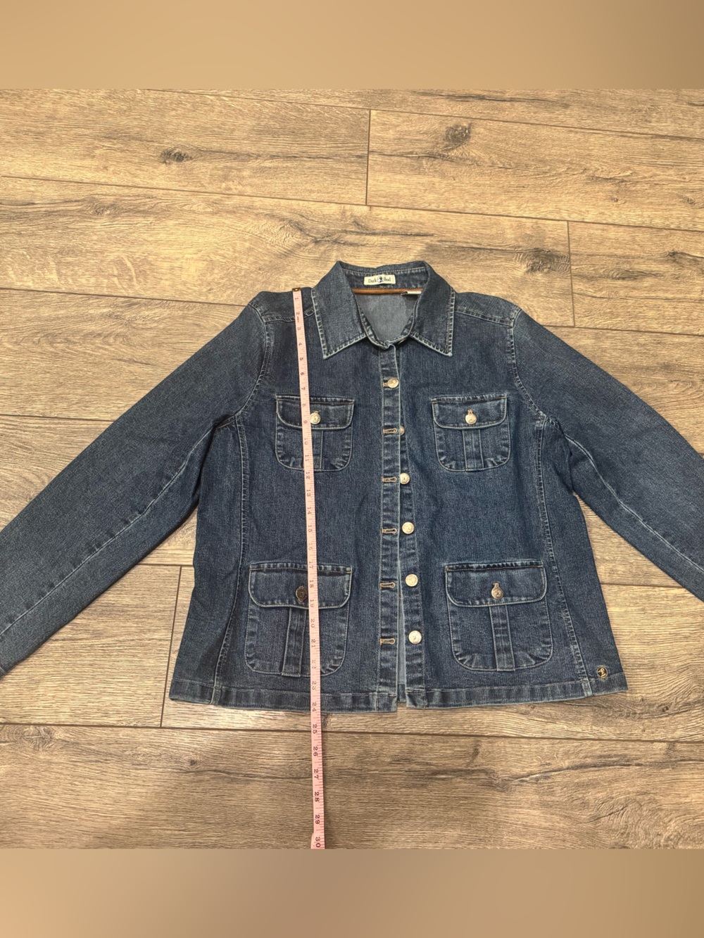 Duck Head Kids Dark Blue Denim Jacket with Patch Pockets